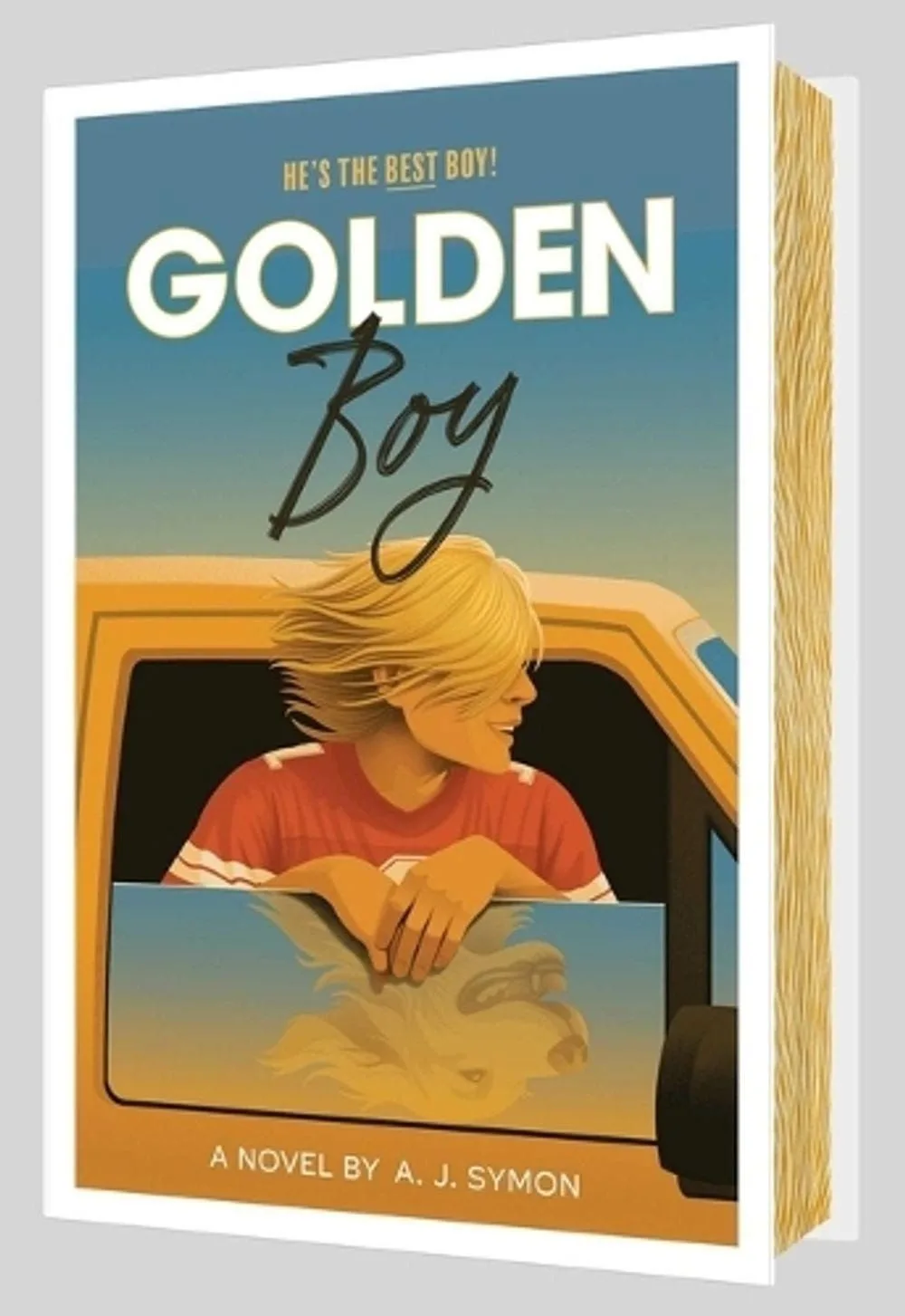 Golden Boy, a novel by A. J. Symon, book cover.